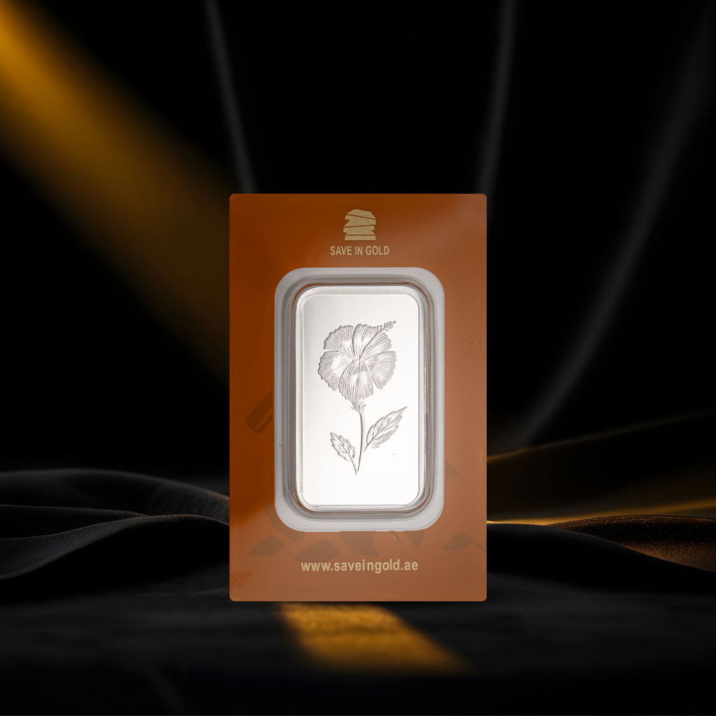 1 Ounce Rose Silver Bar