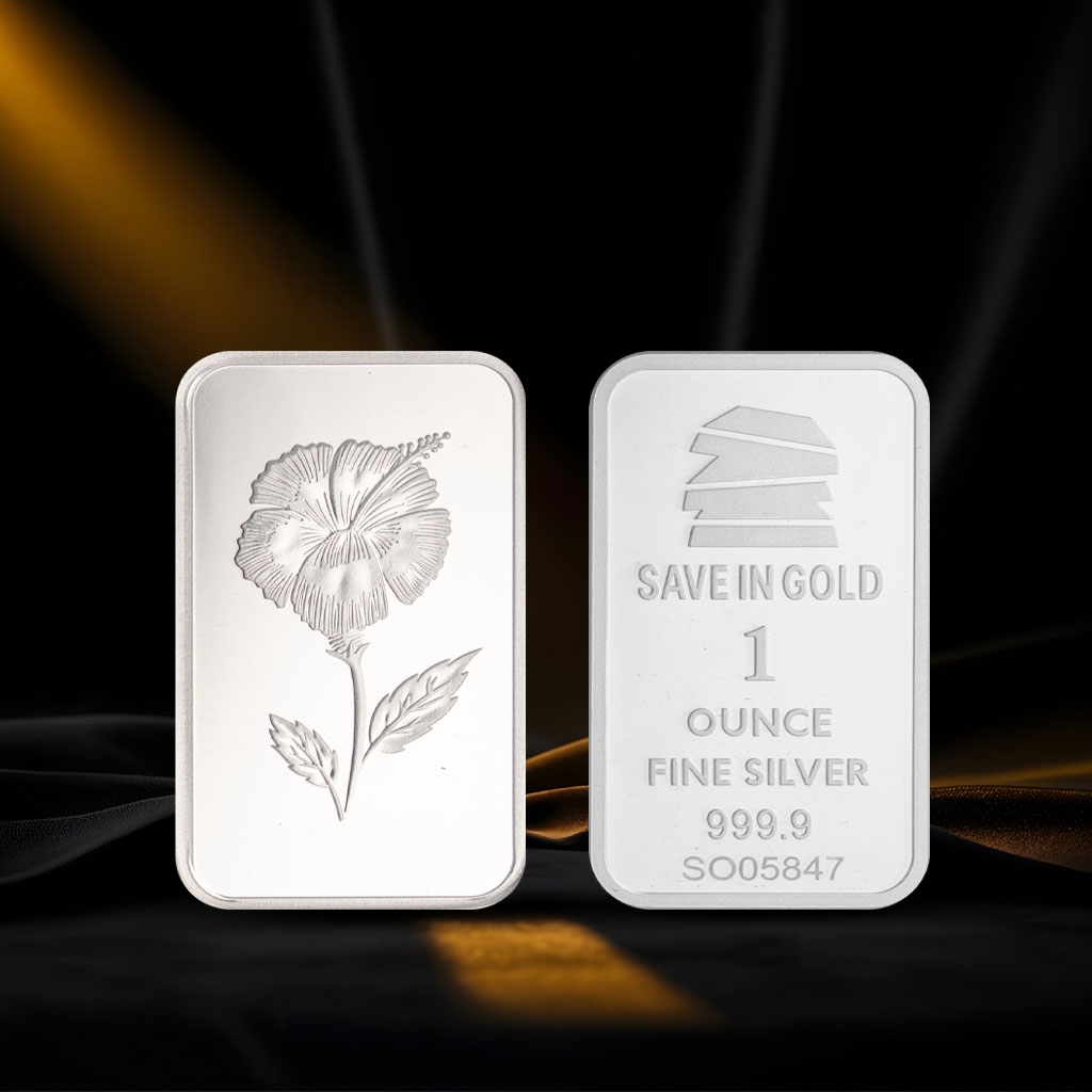 1 Ounce Rose Silver Bar