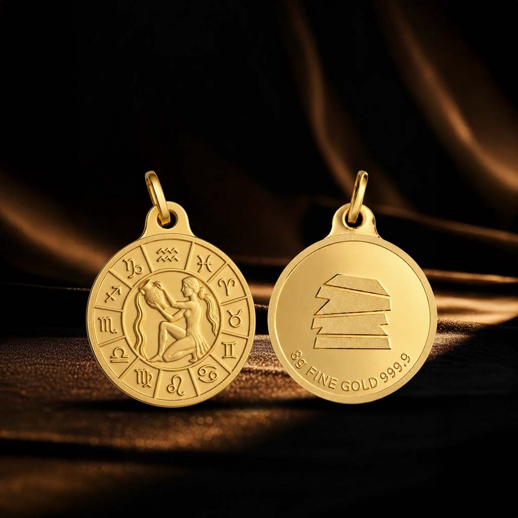 8 Grams Zodiac - Aquarius Pendant